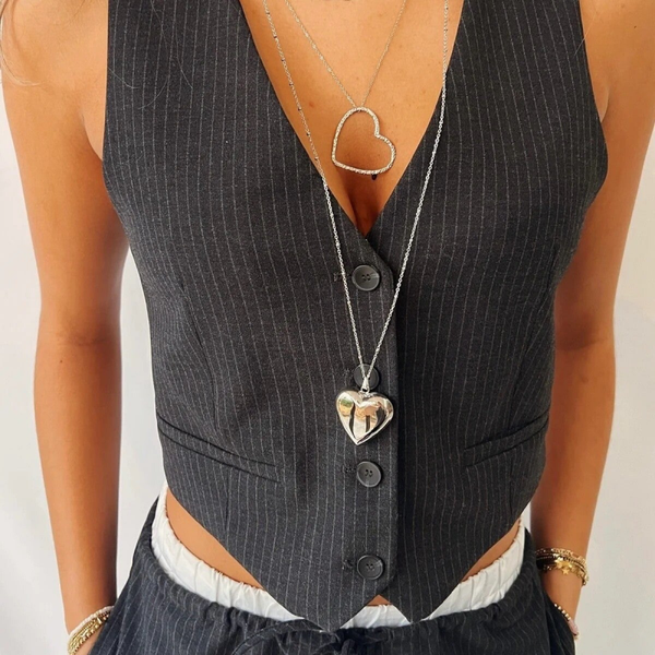 Necklace long ❃ Big heart