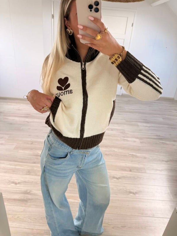 Cardigan ⭑ Amour brown/creme