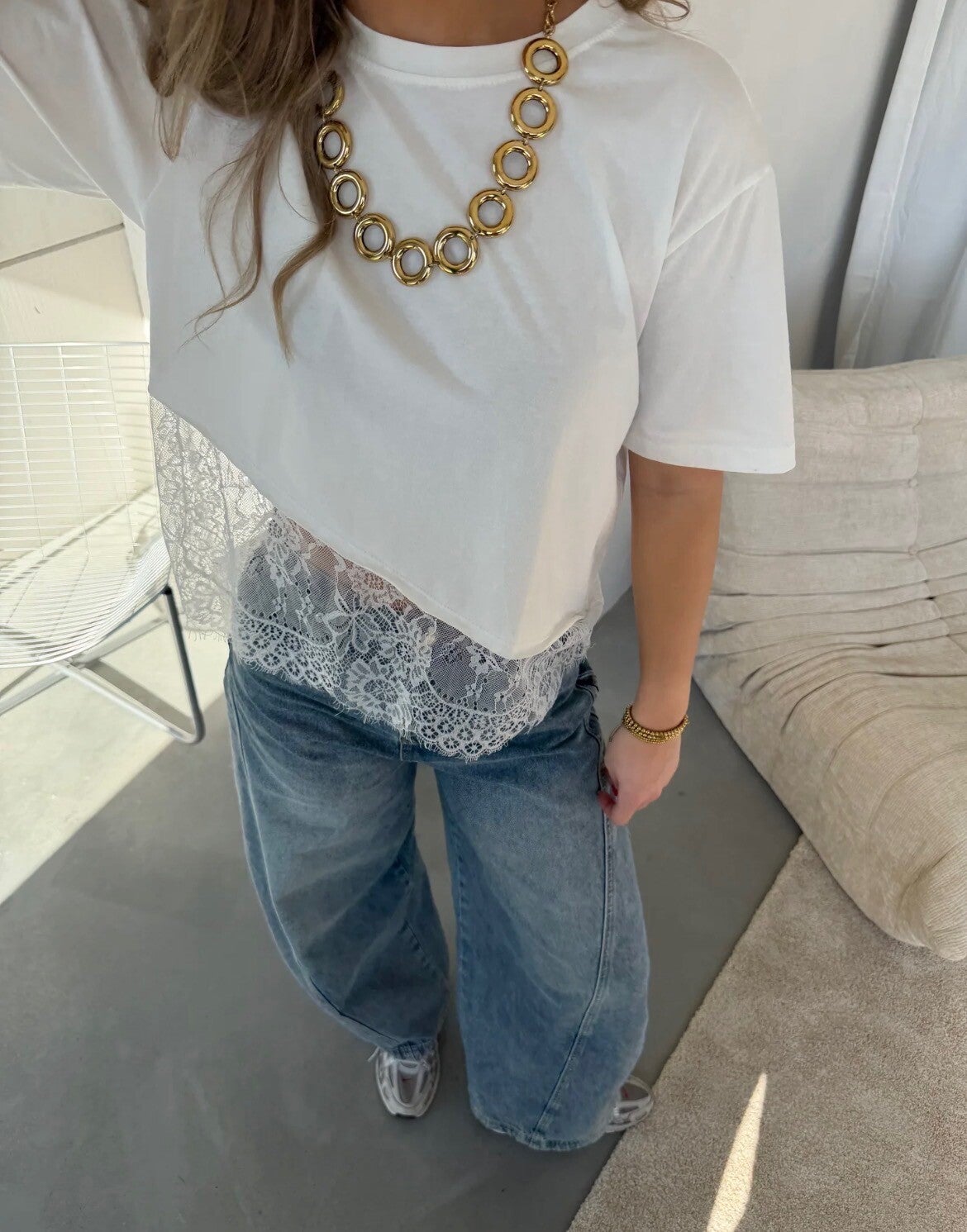 T-shirt ★ White lace