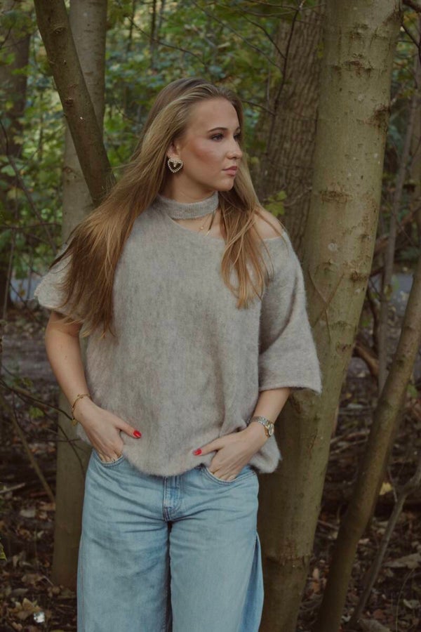 Knitted top ⭑ Fiona beige