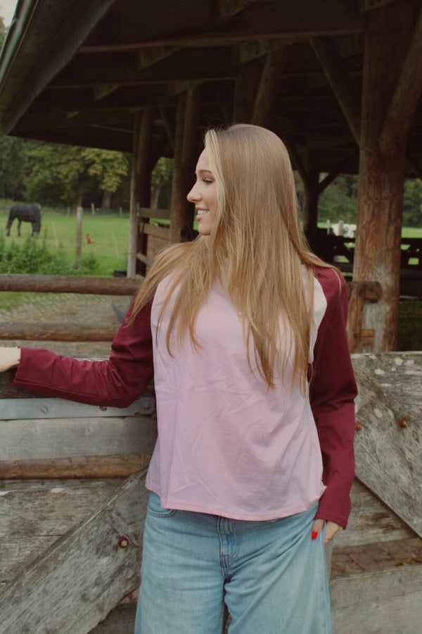 Base long sleeve ⭑ Bordeaux-pink