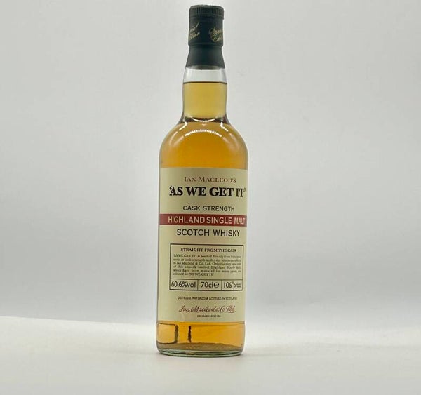 As We Get, Highland Single Malt 0,7l