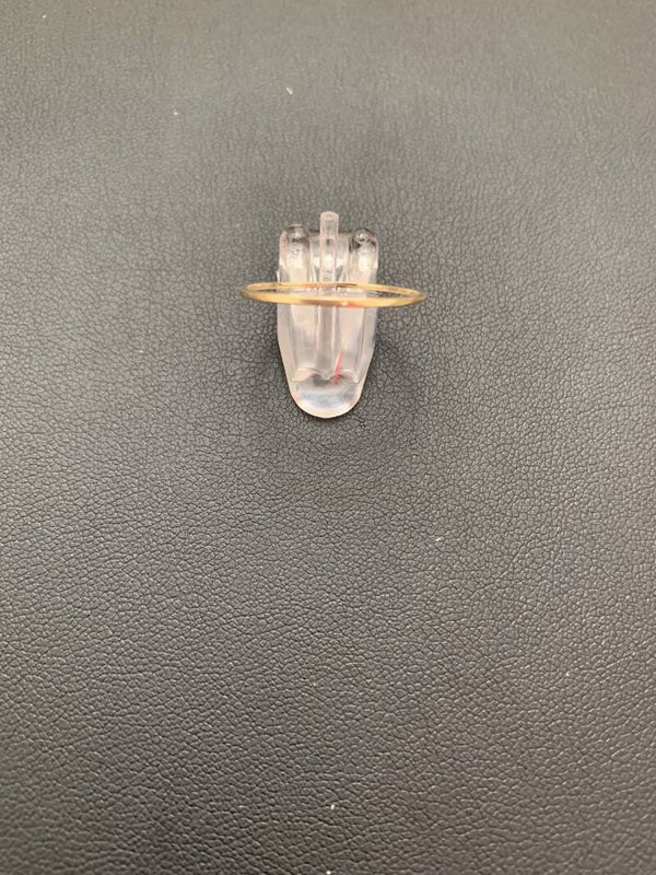 Gouden draad ring (vierkant)