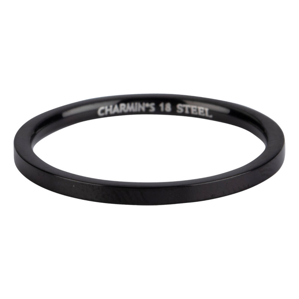 Charmins ring R366 zwart