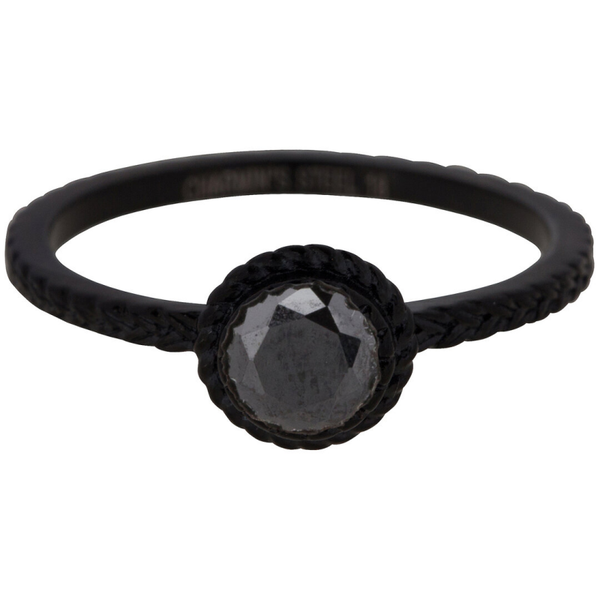 Charmins ring R809 zwart