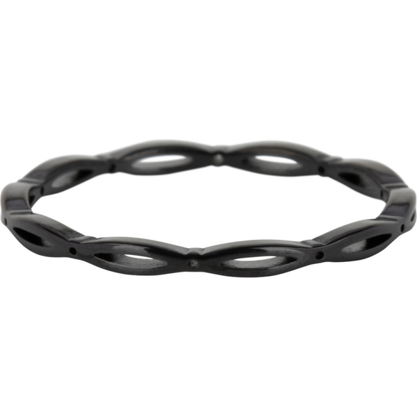 Charmins ring R1114 zwart