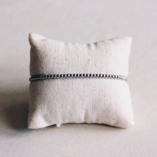 Stalen kralen armband "Small" - zilver