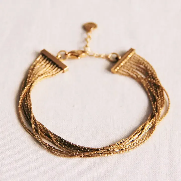Multi-layer armband - goud