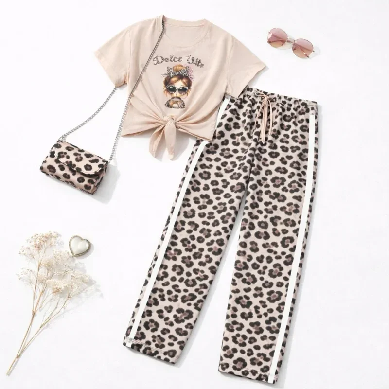 2delige set leopard