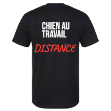 T-shirt chien au travail
