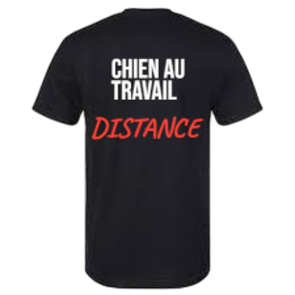T-shirt chien au travail