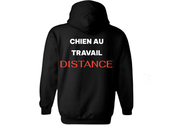 Coton ouaté: chien au travail, distance