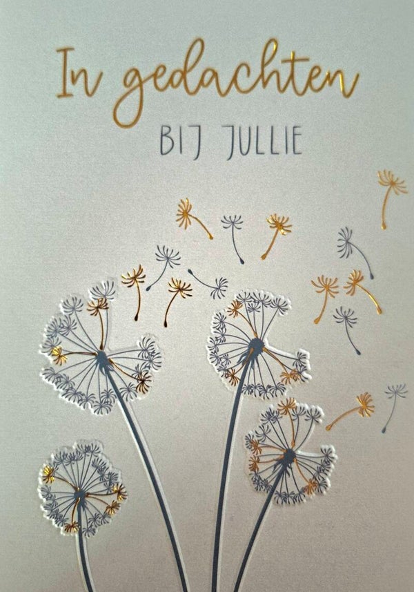 Kaart ingedachten bij Jullie