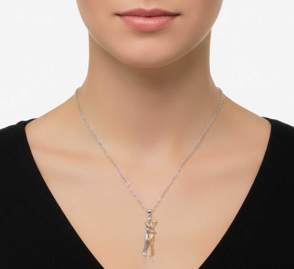 Knuffelketting Zilverkleurig Rvs