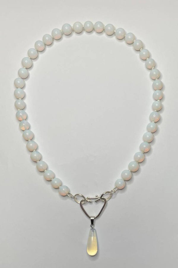 Opaliet, collier met hanger (verwisselbaar)