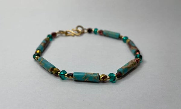 Armband Jaspis turqoize