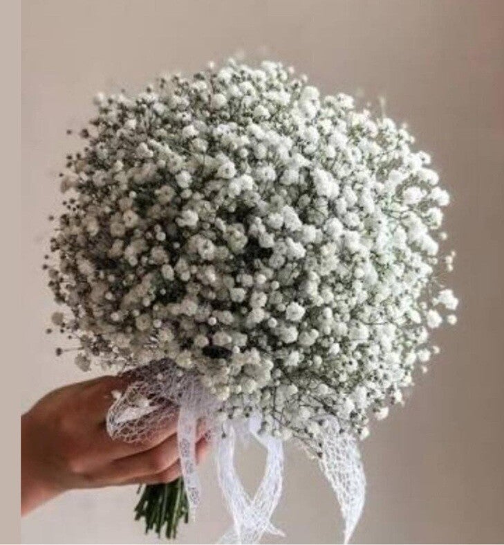 Monoboeket voor bruiloften van gypsophila