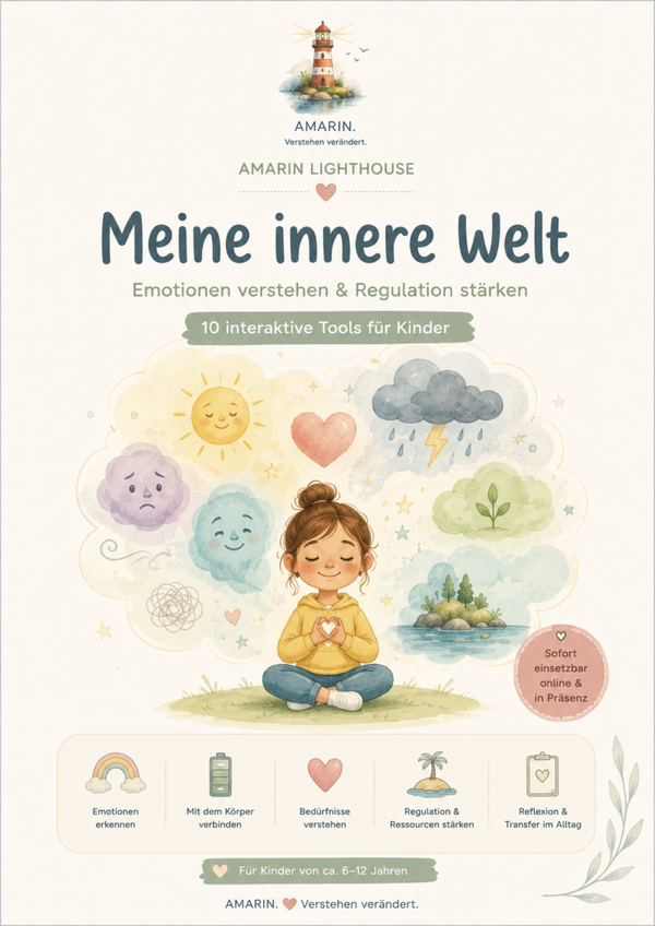 AMARIN Lighthouse - Emotionsregulation - 10 therapeutische Arbeitsblätter für Kinder & Jugendliche