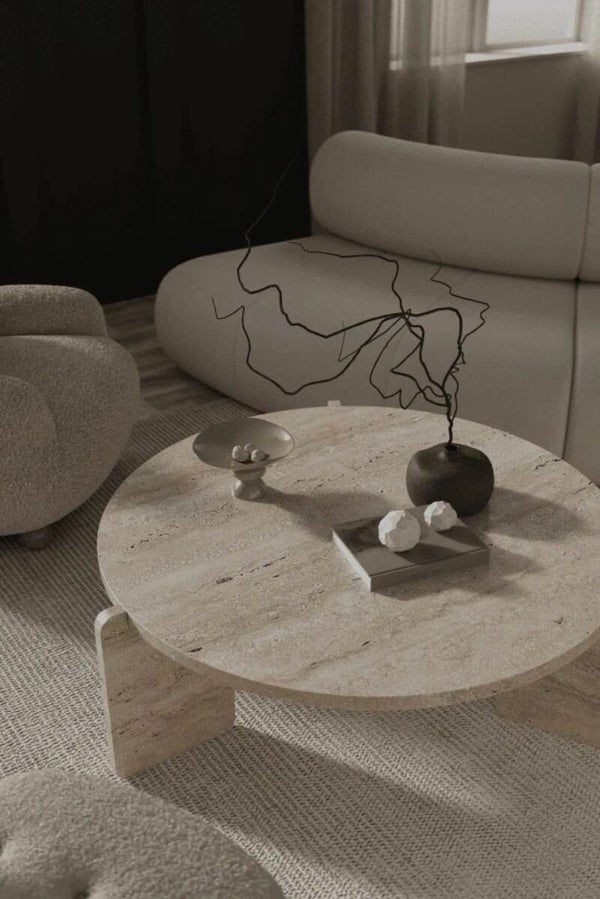 Travertine Couchtisch