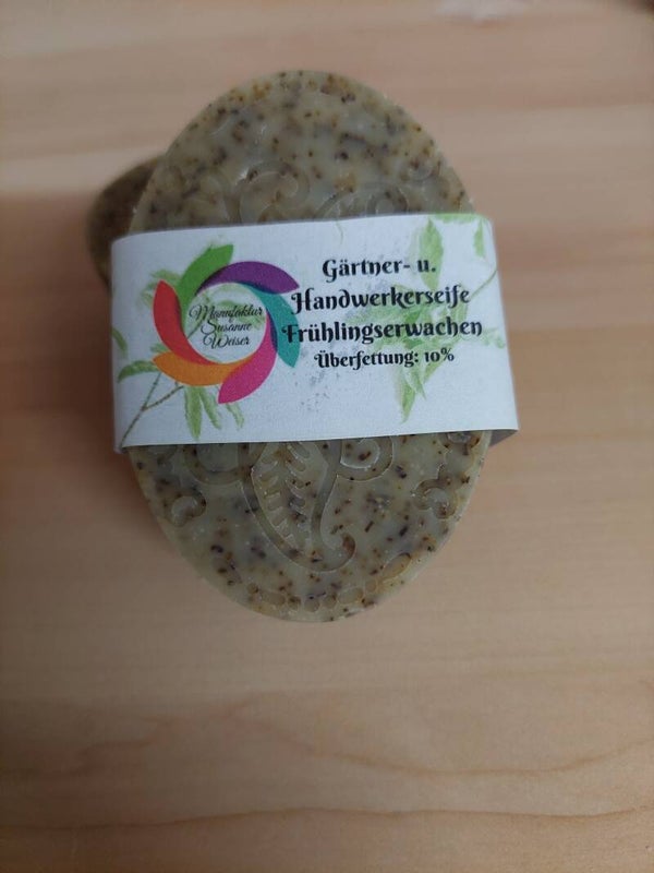 Gärtner- und Handwerkerseife "Frühlingserwachen" ÜF: 10 %, Duft: Blumenwiese, 75 g Frischegewicht (113,00€ / 1 kg)