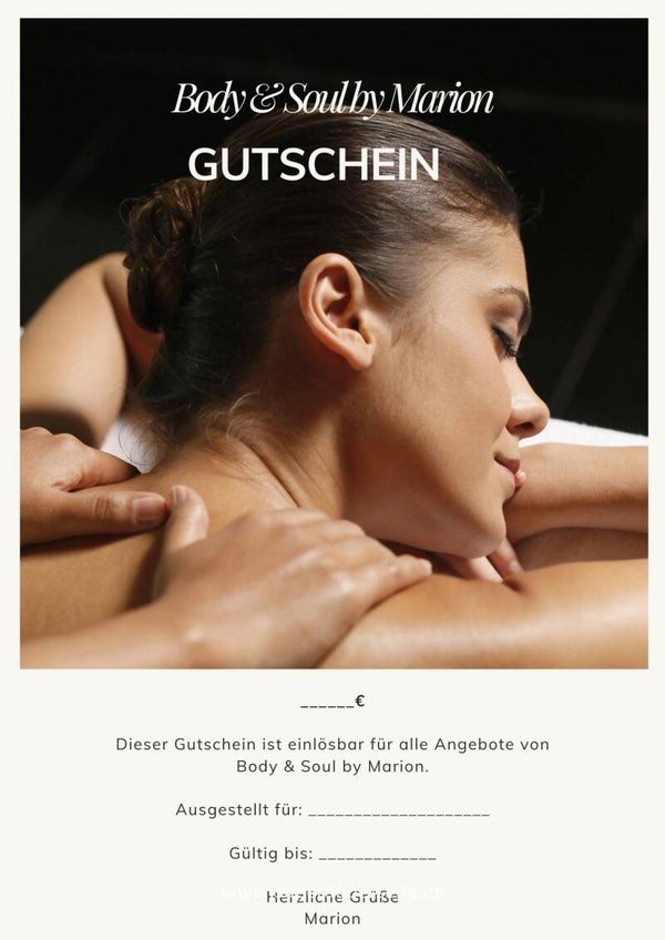 Wertgutschein Body & Soul by Marion