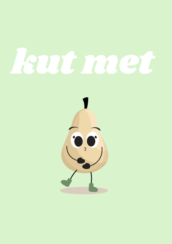 kaart kut met peren