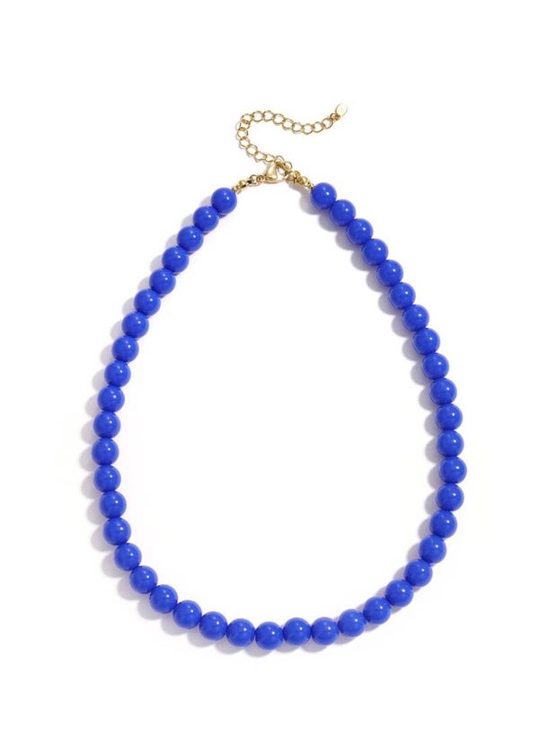 Beads ketting 10mm blauw