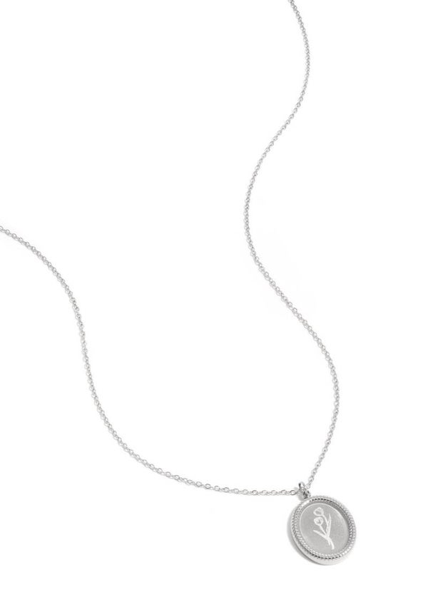Ketting tulp zilver