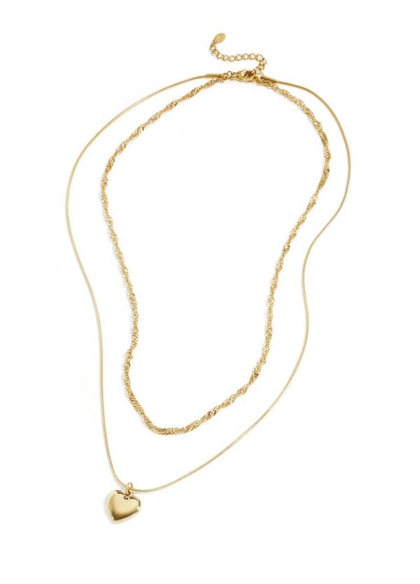 Dubbele ketting goud