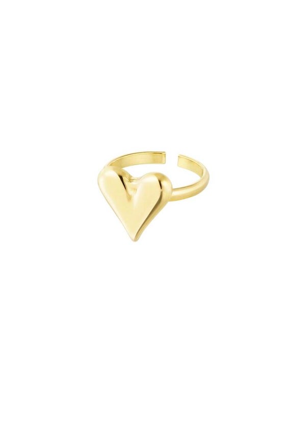 Ring hart classy goud