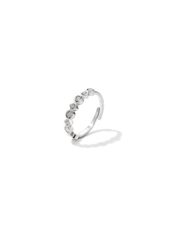 Ring diamant zilver