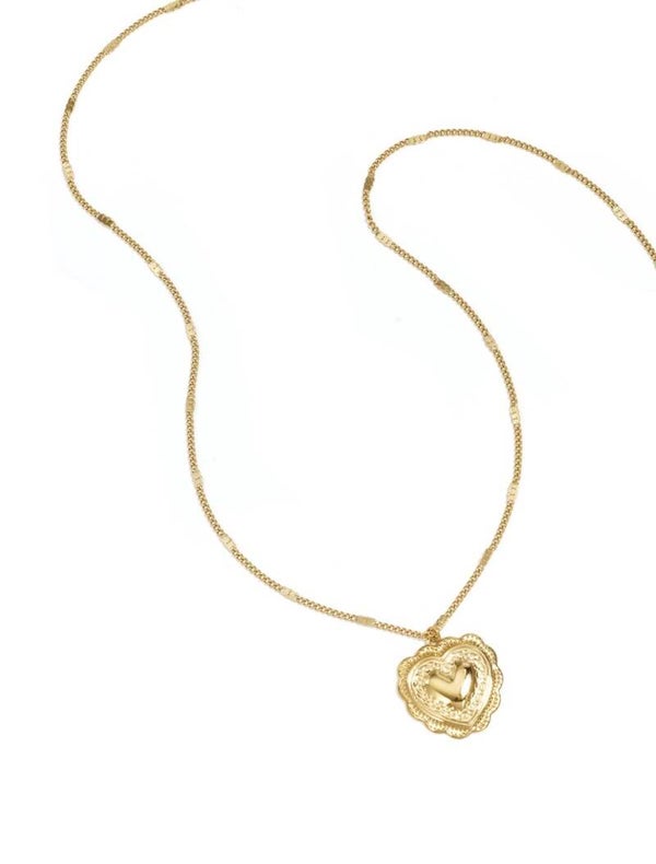 Ketting groot hart goud