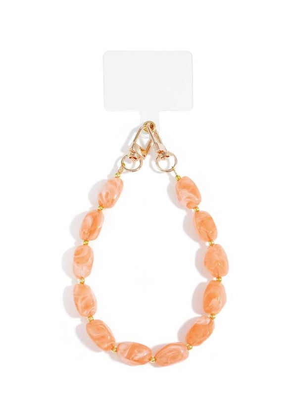 Kralen Telefoonkoord oranje