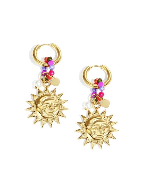 Oorbellen sun shine color