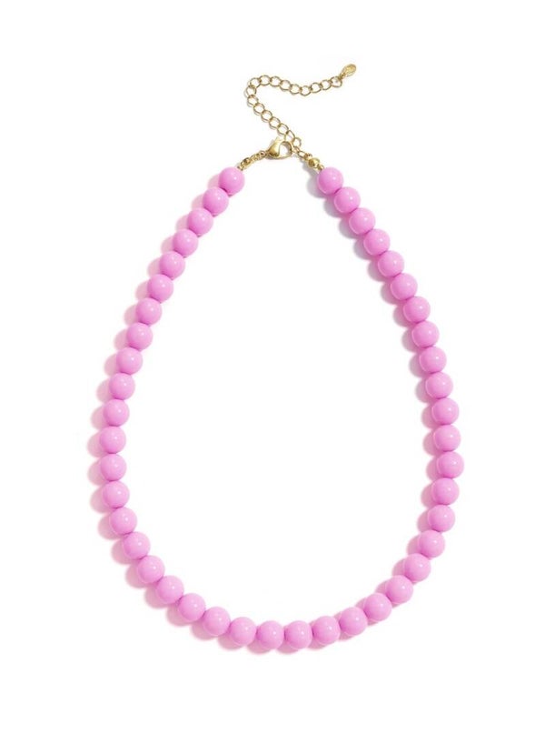 Beads ketting Ibiza pink