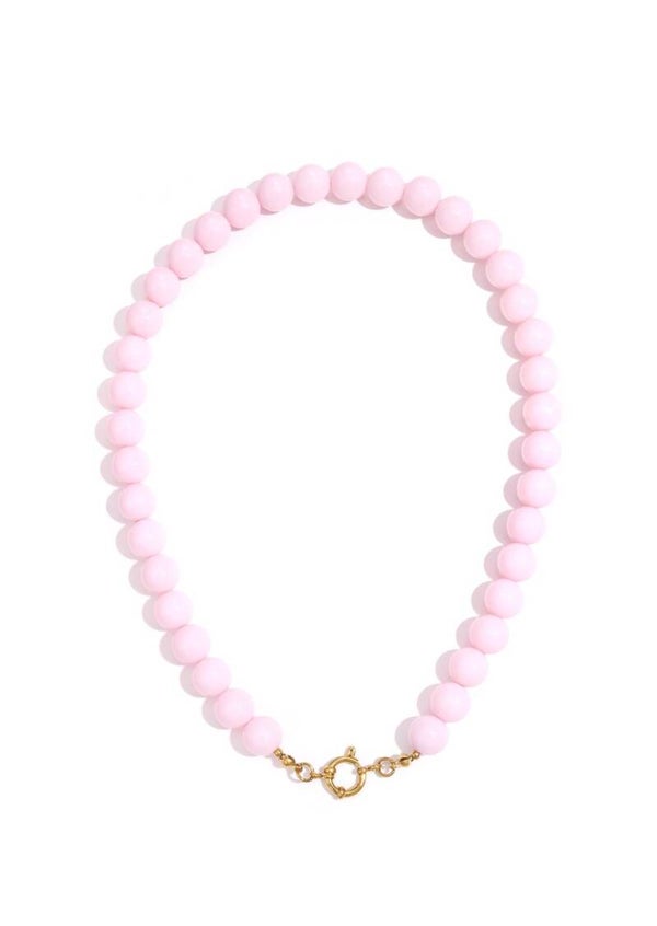 Beads ketting baby pink