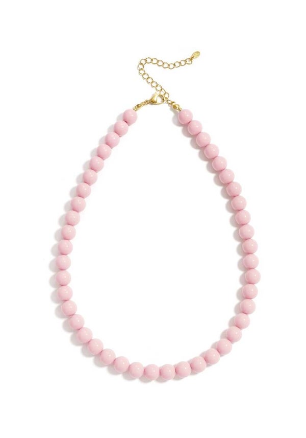 Beads ketting licht roze