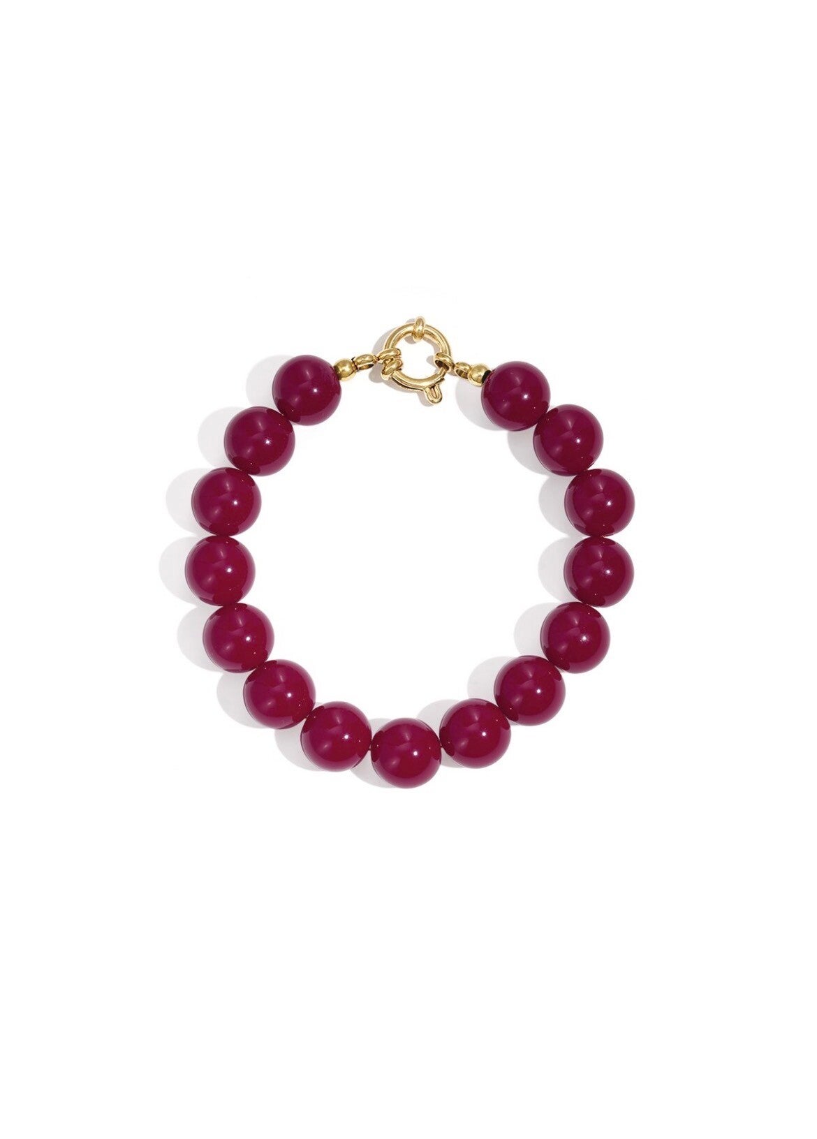 Beads armband bordeaux