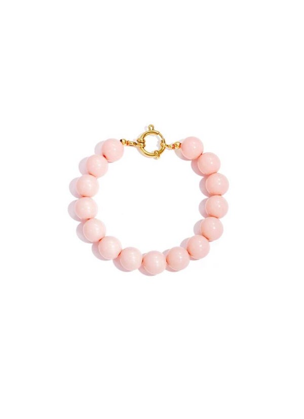Beads armband licht roze