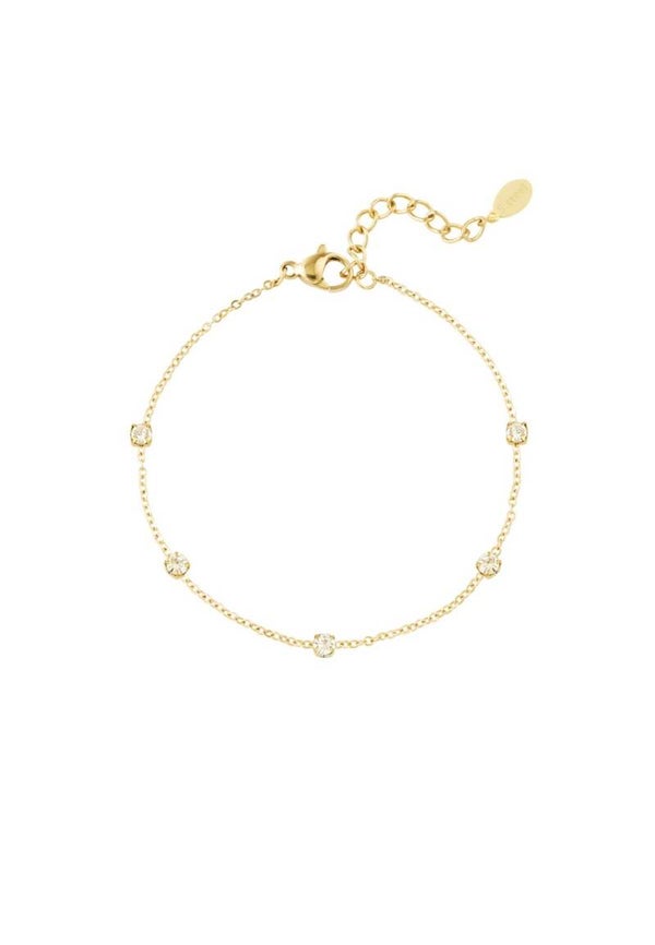 Armband diamond whisper goud