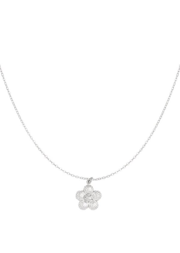 Ketting daisy zilver