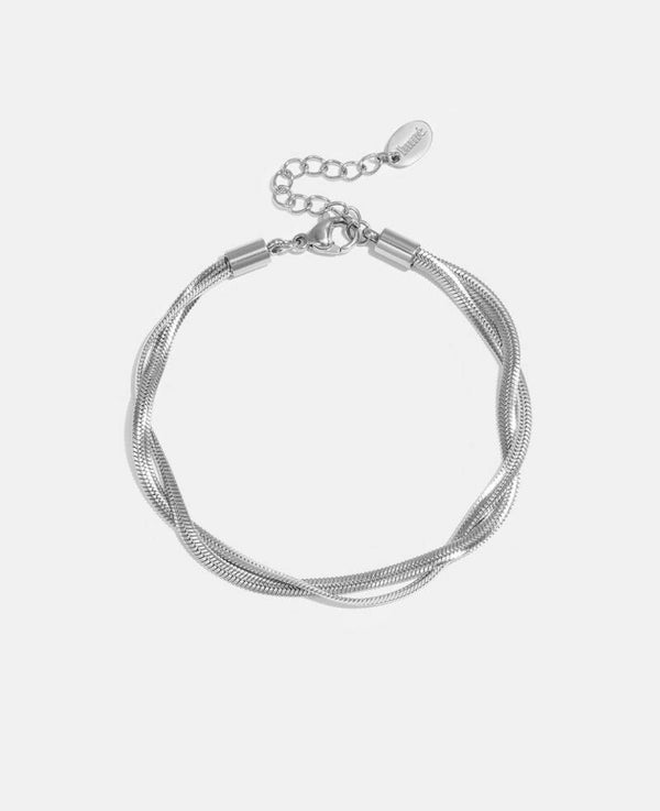 Armband gedraaid zilver