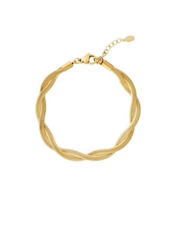 Armband gedraaid goud