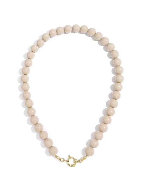 Beads ketting beige