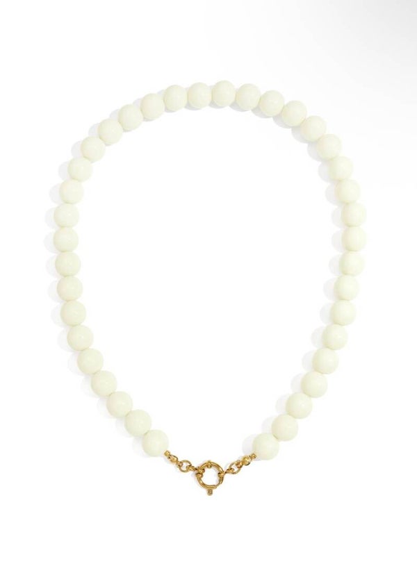 Beads ketting wit