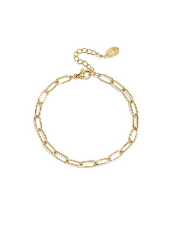 Armband schakel goud