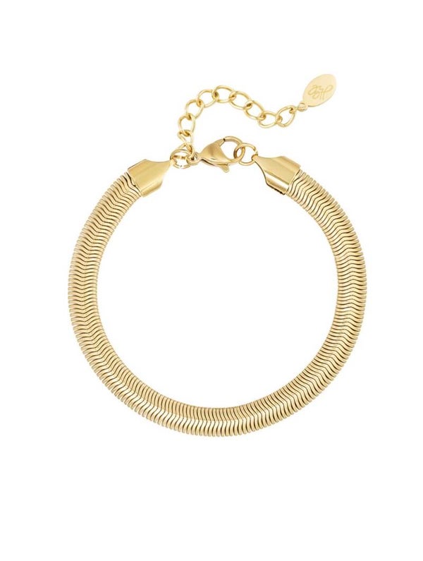 Armband snake goud