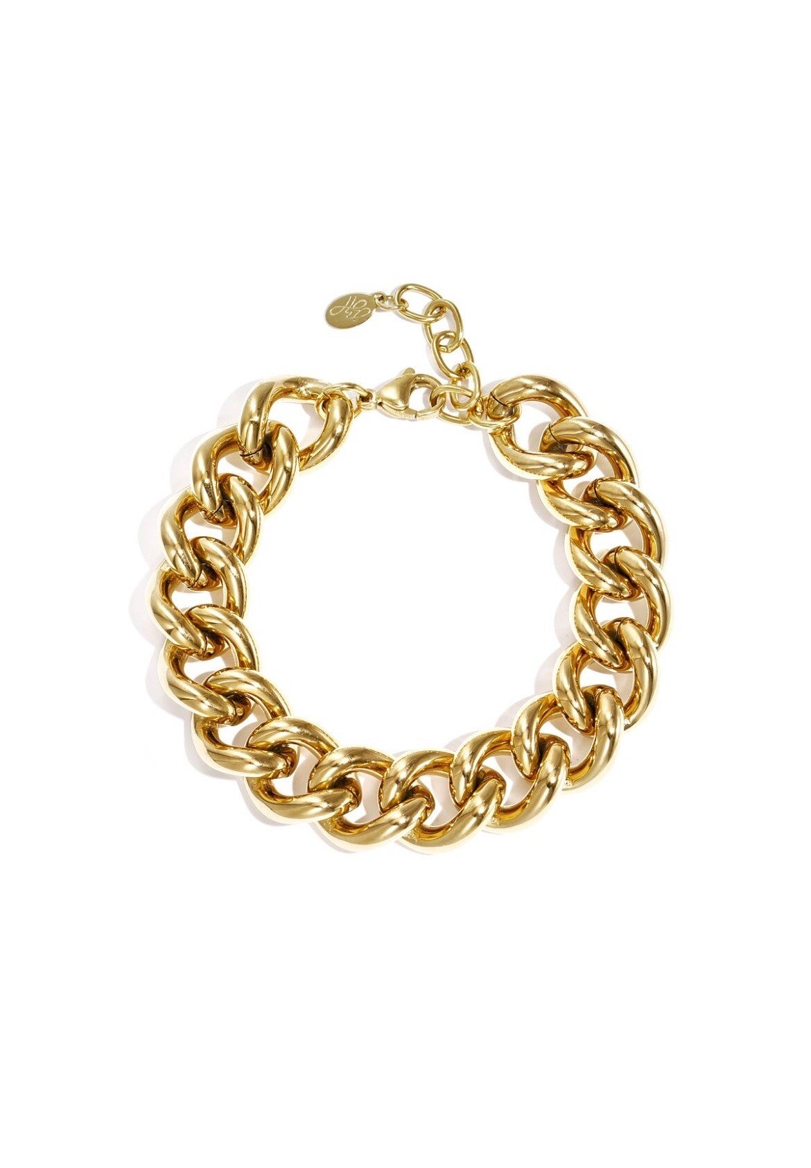 Armband schakel statement goud