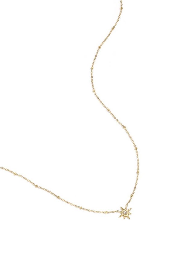 Ketting vallende ster goud