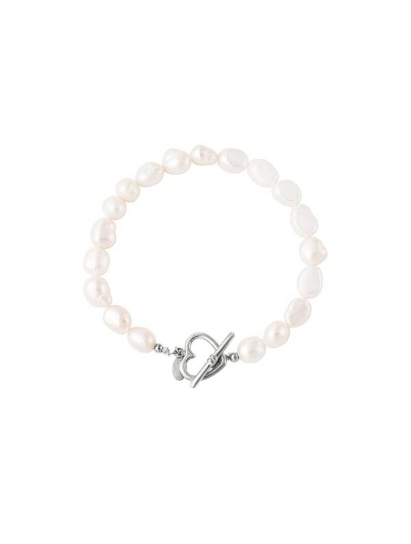 Parel armband zilver